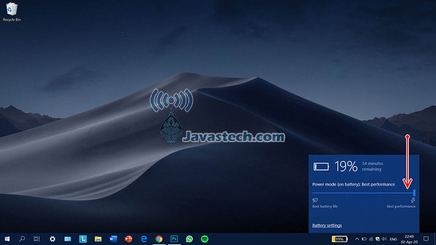 Performa Tinggi Baterai PC