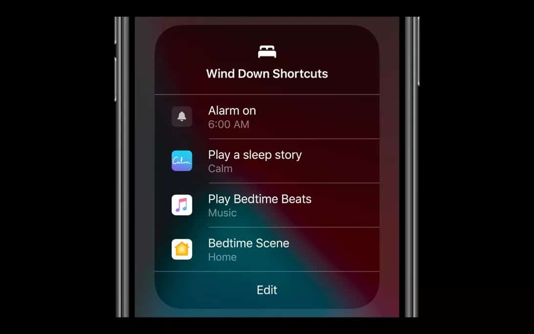 Wind Down Mode iOS 14