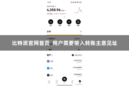 比特派官网首页  用户需要输入转账主意见址