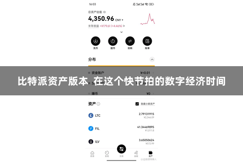 比特派资产版本  在这个快节拍的数字经济时间