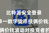 比特派安全登录  镌汰单一数字货币技俩价钱波动对投资者的影响