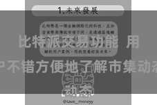 比特派交易功能  用户不错方便地了解市集动态