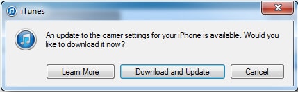 Update Carrier iPhone