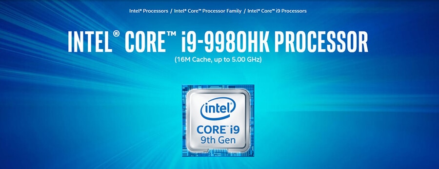 Prosesor Terbaru Intel Core i9-9980HK