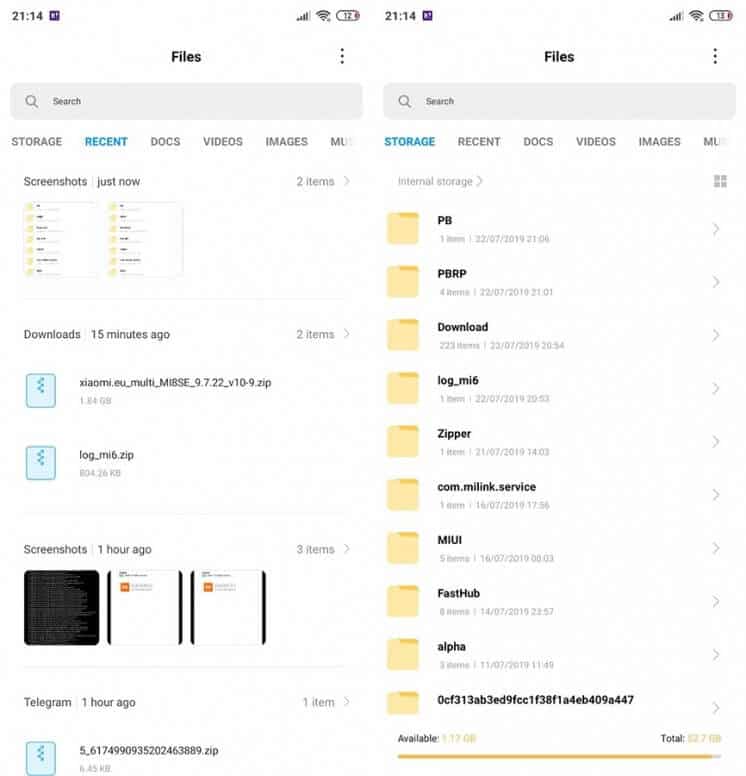 File Manager MIUI 11