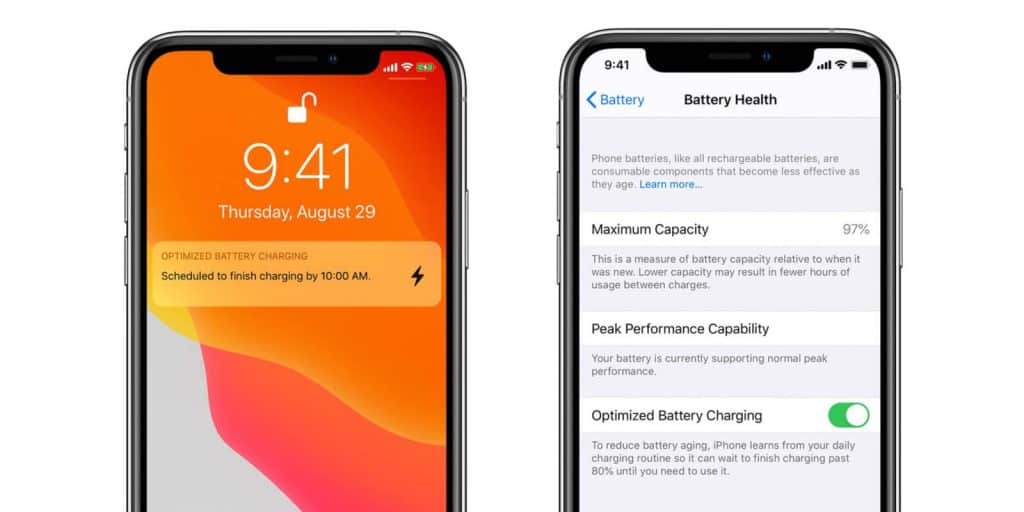 Optimized Battery Charging iOS 13
