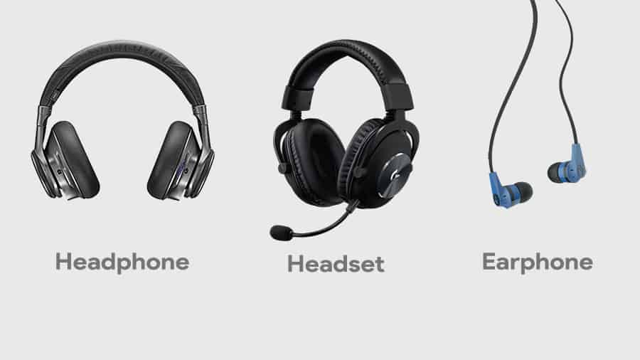 Perbedaan Earphone, Headphone dan Headset